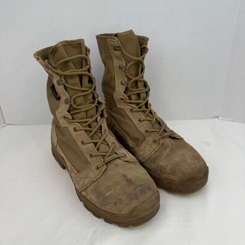 Rockrooster Mens AB5010 MGDB 8in Coyote Tactical Combat Boots Brown EEE 10.5